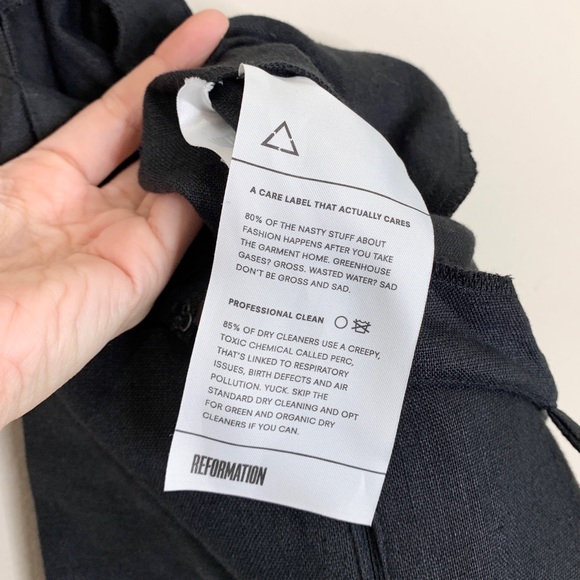 Reformation Pace Corset Wide-Leg Jumpsuit (Sz 2) Hemmed Petite Inseam Black - Picture 14 of 14